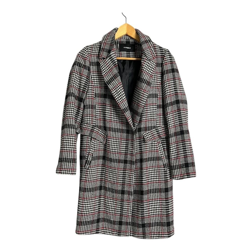 Miss Valley Plaid Houndstooth Jacket Coat Blazer Preppy twee Stroller Retro
